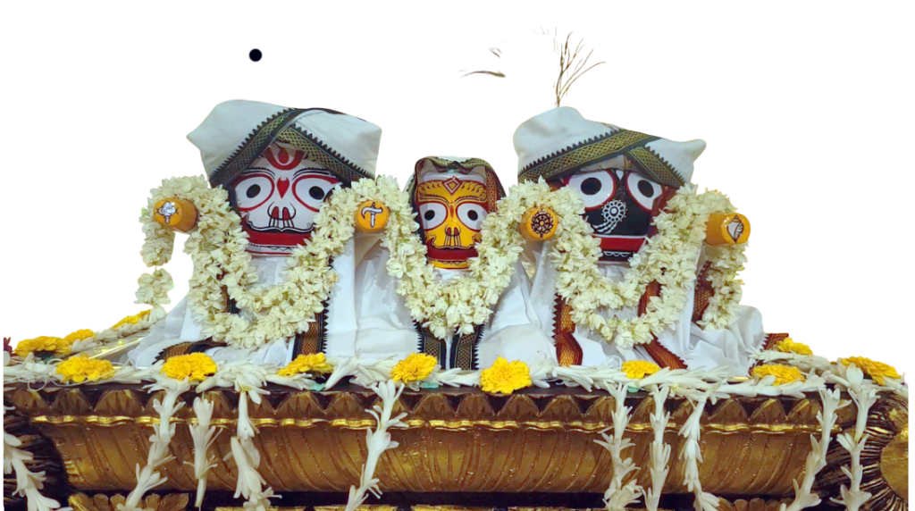 Deities Lord Jagannath, Baladeva and Subhadra Sticker